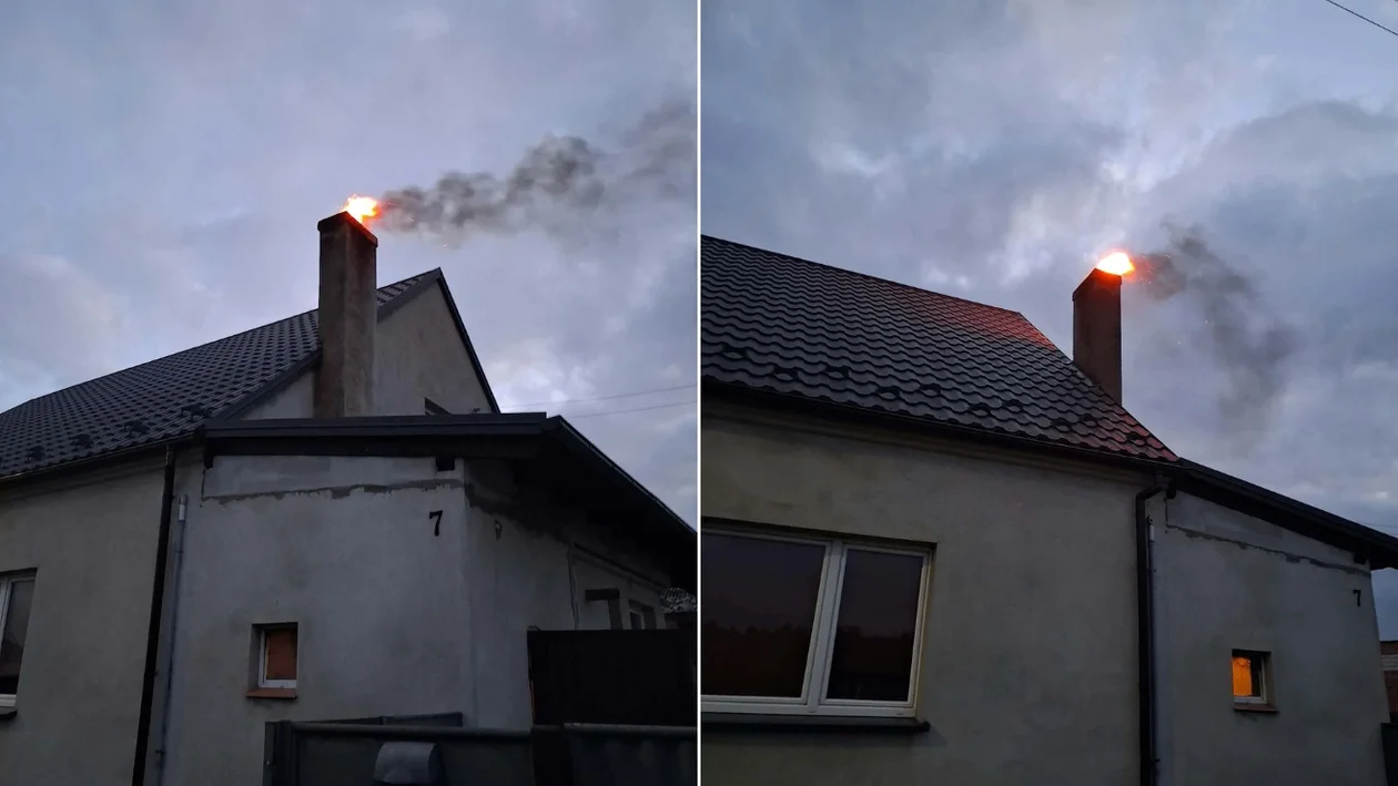 Pożar w domu jednorodzinnym