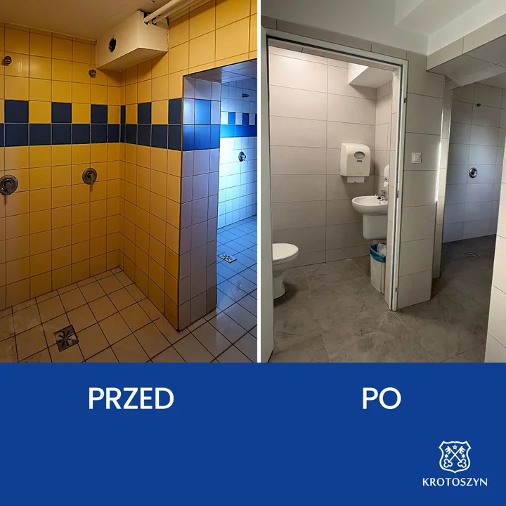 Nowe szatnie i sanitariaty